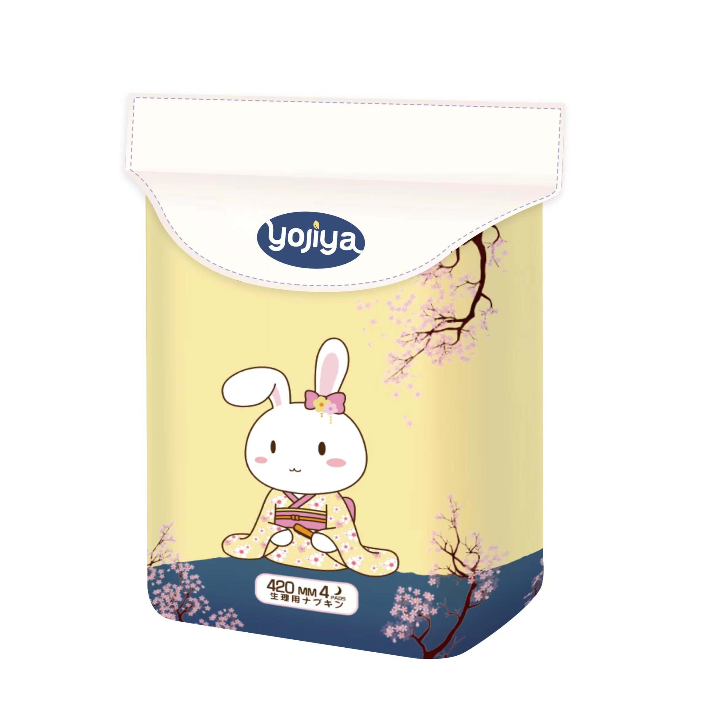 Yojiya High Absorbent Pad with wings - Night protection 42cm (4pcs/pack)